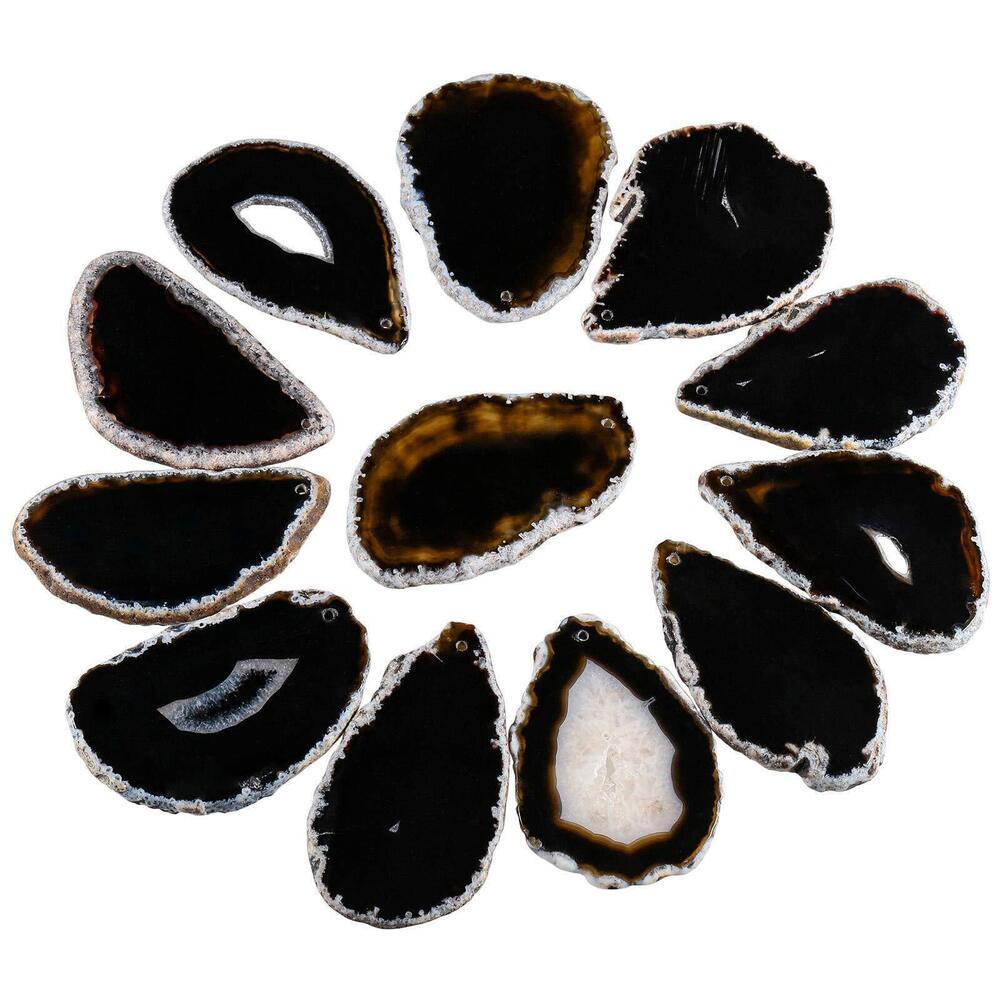 5924 Polished Agate Stone Slabs Name Cards Place Cards for Wedding, Top